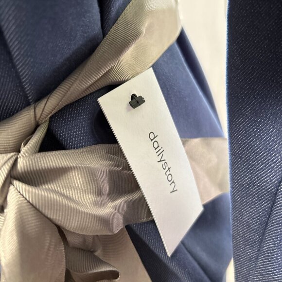 BLUE Denim Collared Shirt Dress Size SMALL - Picture 4 of 12